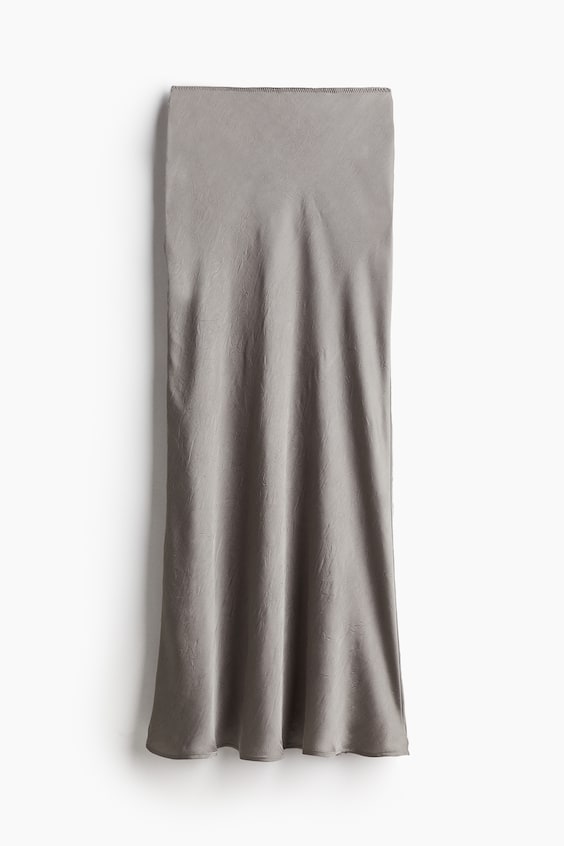 HM Maxirock aus gecrinkeltem Satin Online Outlet
