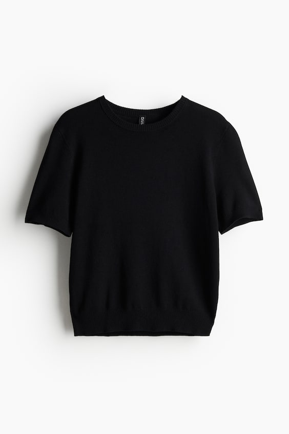 HM T-Shirt aus Feinstrick Zeitlich begrenztes Angebot