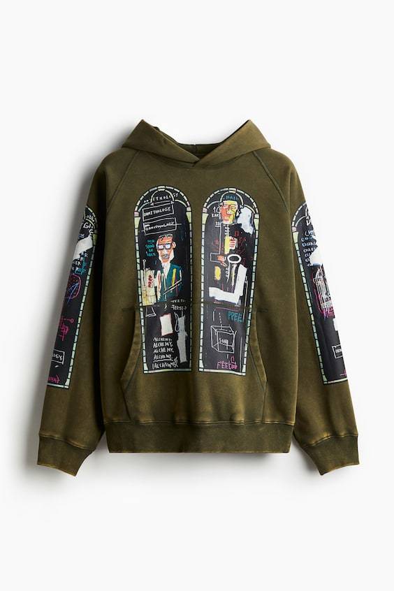 HM Baumwoll-Hoodie in Oversized Fit Kostenloser Versand international