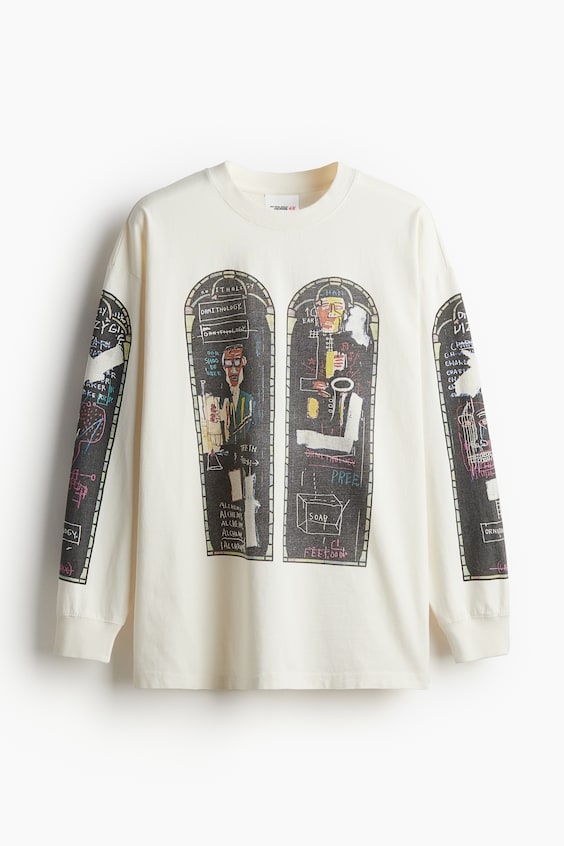HM Langarmshirt aus Baumwolle in Oversized Fit Versandkostenfrei