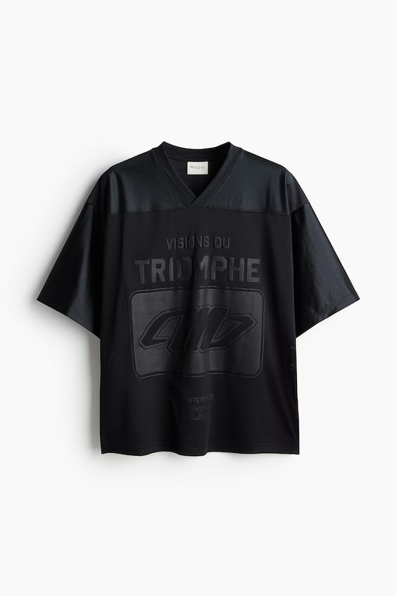 HM Loose Fit Printed sports top in DryMove™ Flash Sale