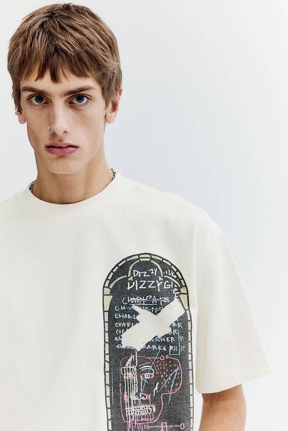 HM Baumwoll-T-Shirt in Relaxed Fit Begrenztes Angebot