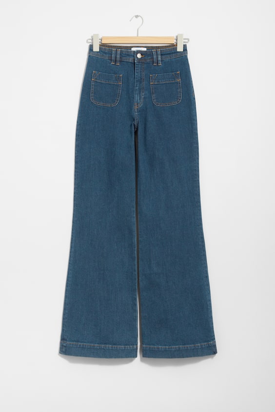 HM Bootcut-Jeans mit aufgesetzter Tasche Neueste Stile