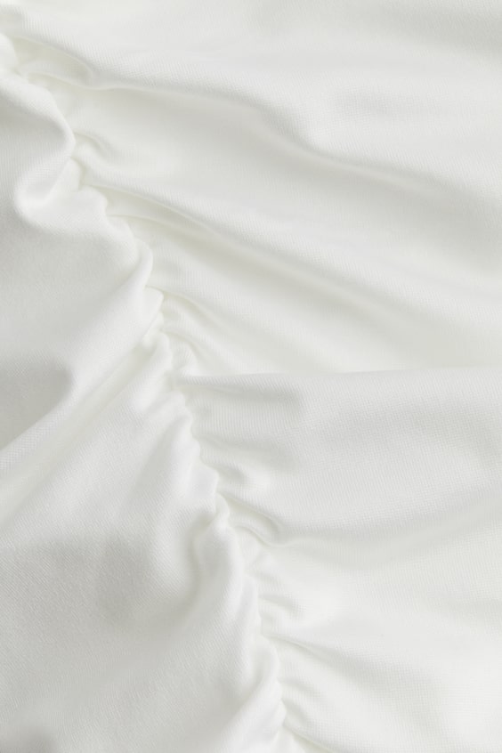 HM Schulterfreier Body mit Raffungen Sonderangebot der Fabrik