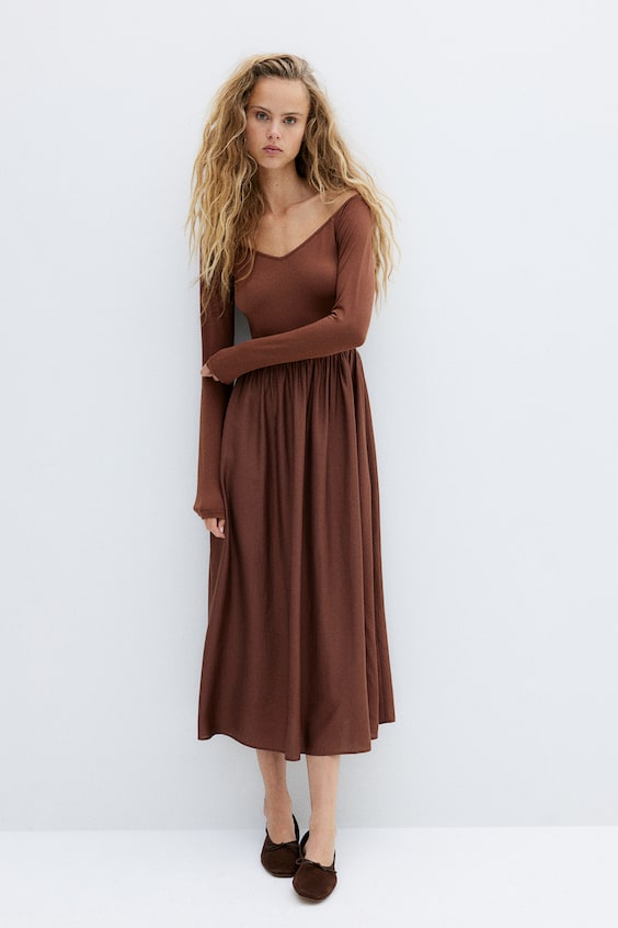 HM Off-Shoulder-Kleid Online