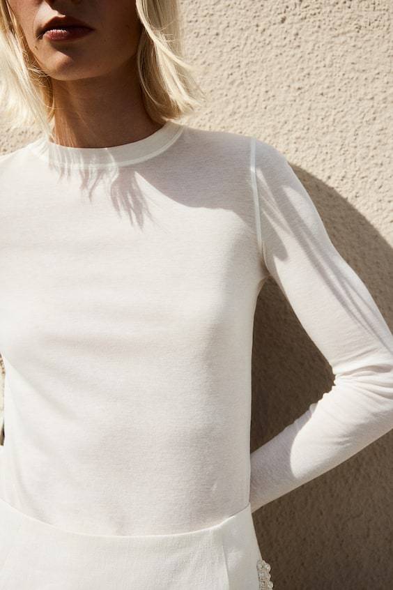 HM Jerseyshirt aus Pima-Baumwolle Flash Sale
