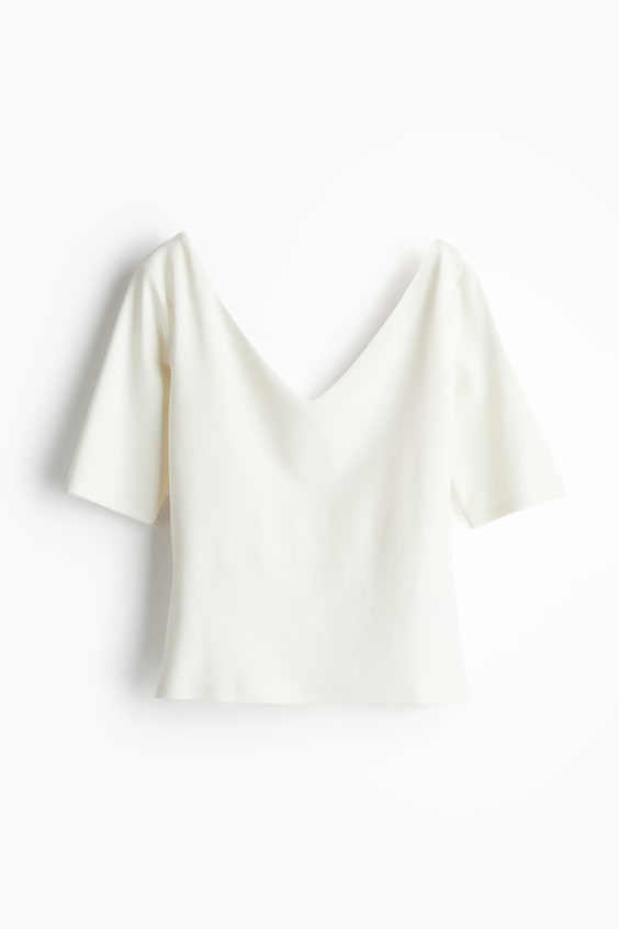 HM V-neck jersey top Wochenangebot