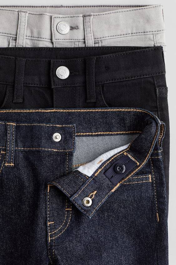 HM 3er-Pack Comfort Stretch Slim Fit Jeans Bis zu 55% Rabatt