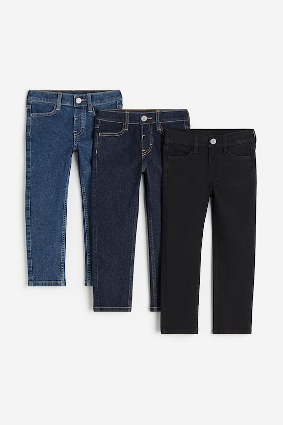 HM 3er-Pack Comfort Stretch Slim Fit Jeans Nur noch ein Tag übrig