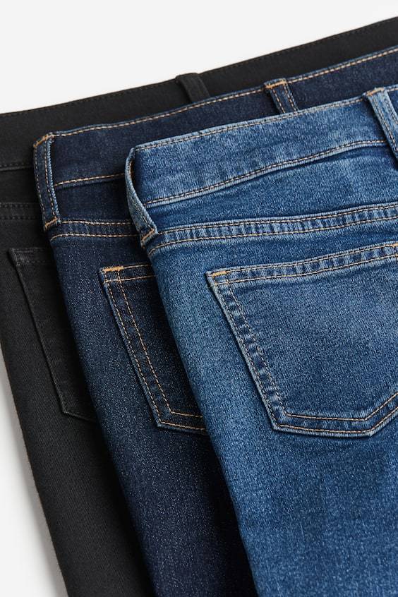 HM 3er-Pack Comfort Stretch Slim Fit Jeans Nur noch ein Tag übrig