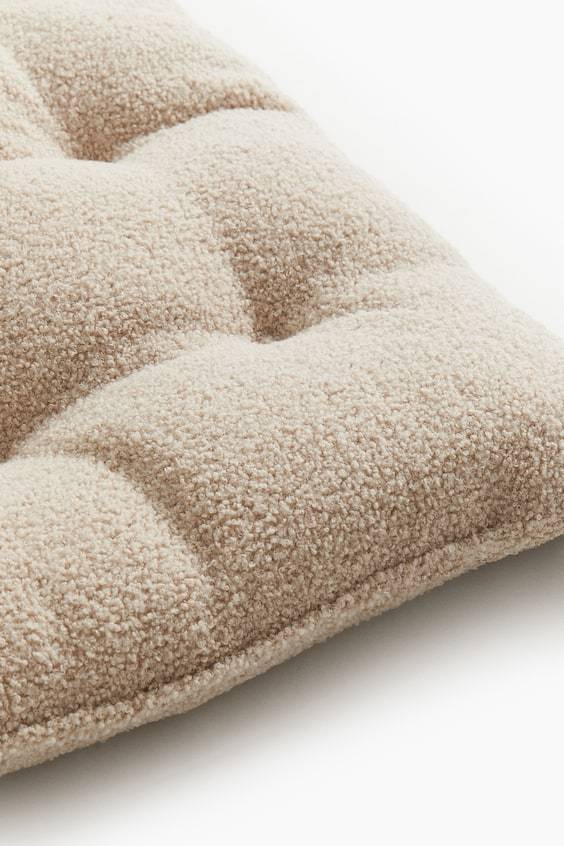 HM Rechteckiges Sitzkissen aus Teddyfleece Große Rabatte