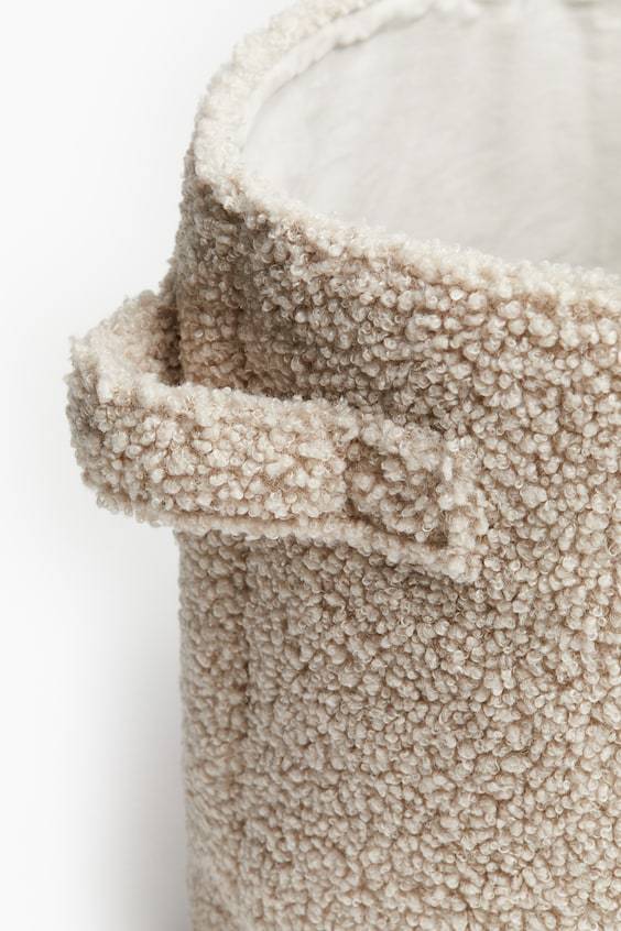 HM Kleiner Aufbewahrungskorb aus Teddyfleece Letzte 2 Tage