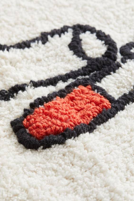 HM Getuftete Badematte aus Baumwolle mit Motiven Online Shopping