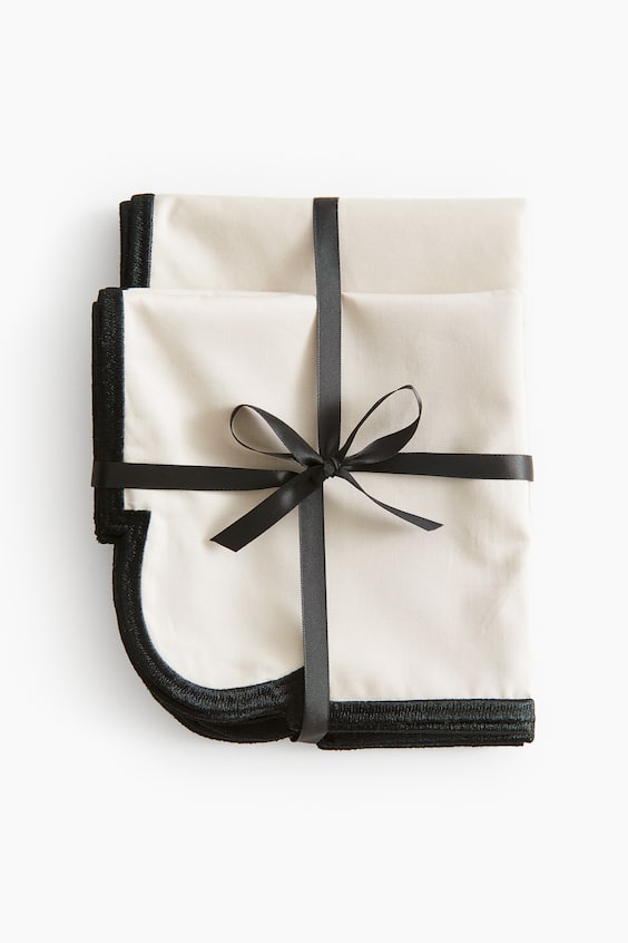 HM 2er-Pack Tischsets und Servietten aus Baumwolle Tiefpreis