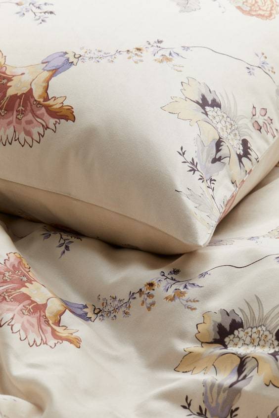 HM Baumwollsatin-Bettwäsche für Einzelbett Im Verkauf