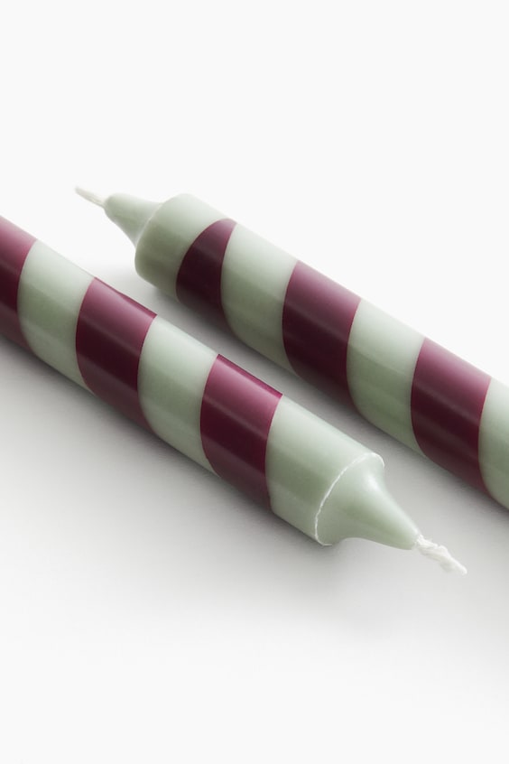 HM 2er-Pack Zuckerstangenkerzen Sonderangebot