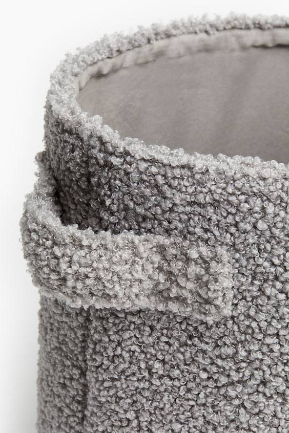 HM Kleiner Aufbewahrungskorb aus Teddyfleece Großer Ausverkauf