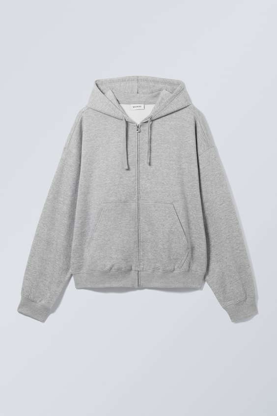 HM Kastiger, mittelschwerer Hoodie mit Reißverschluss Super Sparpreis