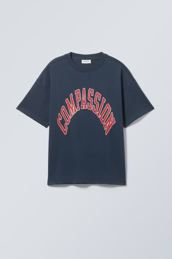 HM Bedrucktes kastiges T-Shirt Wochenangebot