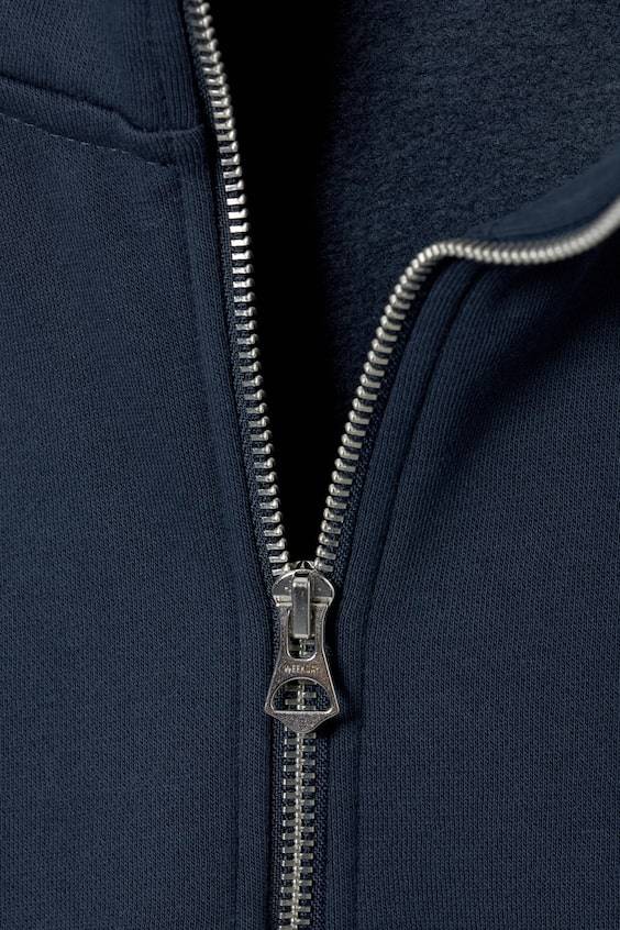 HM Lockerer, schwerer Pullover mit Teilreißverschluss Kostenlose Rückgabe