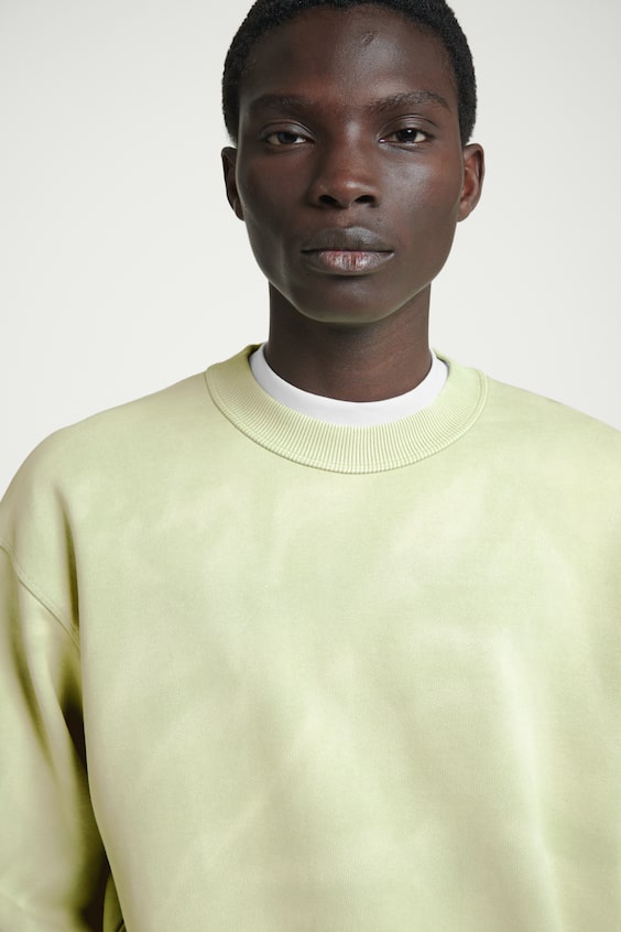 HM SWEATSHIRT MIT ACID-WASCHUNG Clearance-Verkauf