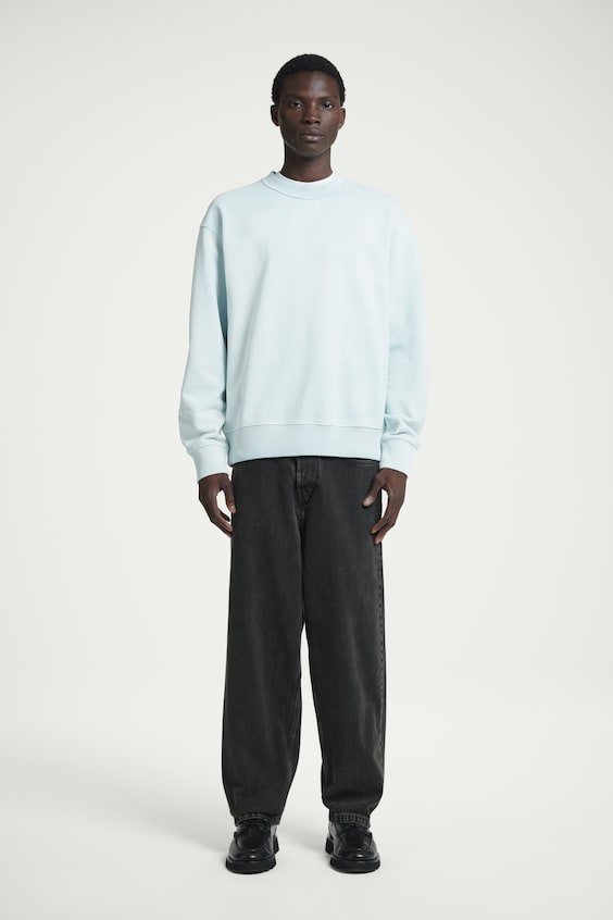 HM SWEATSHIRT MIT ACID-WASCHUNG Kostenloser Versand international