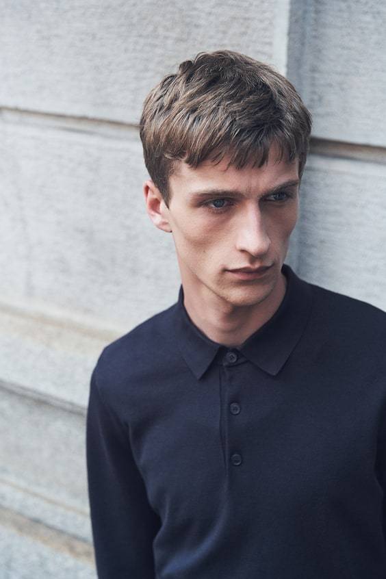 HM Feinstrick-Poloshirt in Slim Fit Online