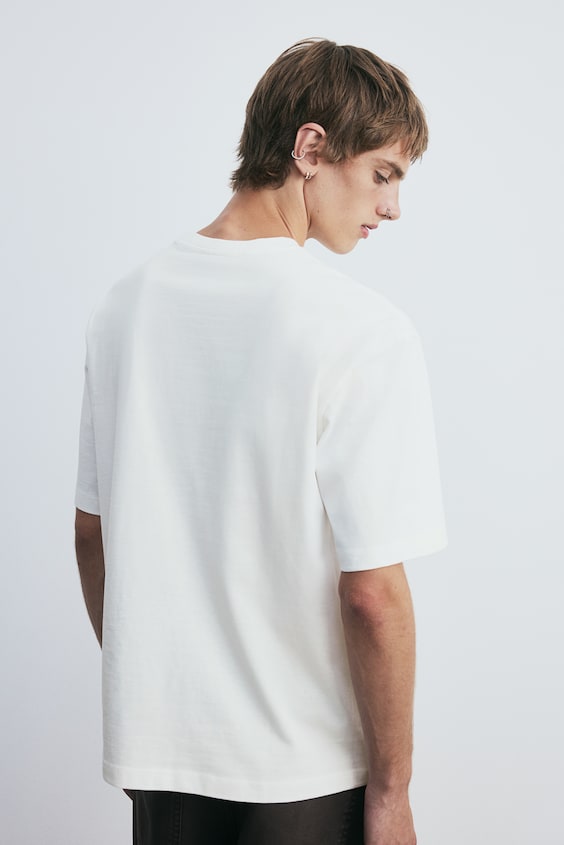 HM Bedrucktes T-Shirt in Loose Fit Günstiger Verkauf