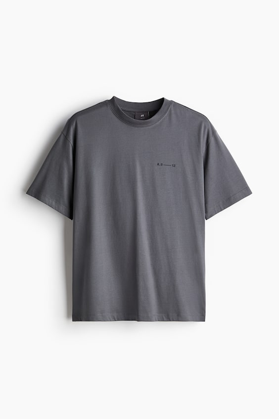 HM Bedrucktes T-Shirt in Loose Fit Günstig kaufen