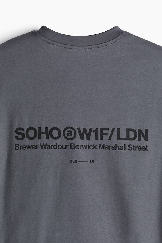 HM Bedrucktes T-Shirt in Loose Fit Günstig kaufen