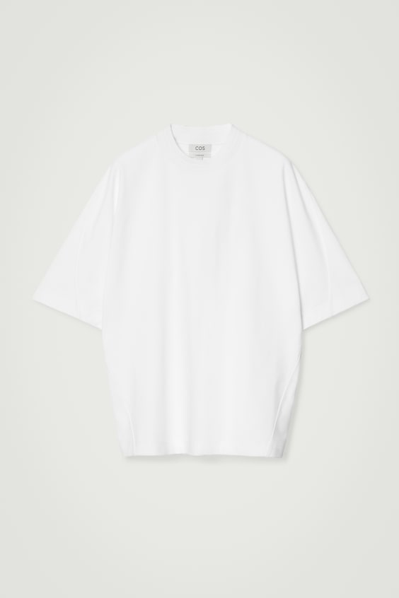 HM GEWICHTIGES OVERSIZED-T-SHIRT MIT KRAGEN Exklusivangebot