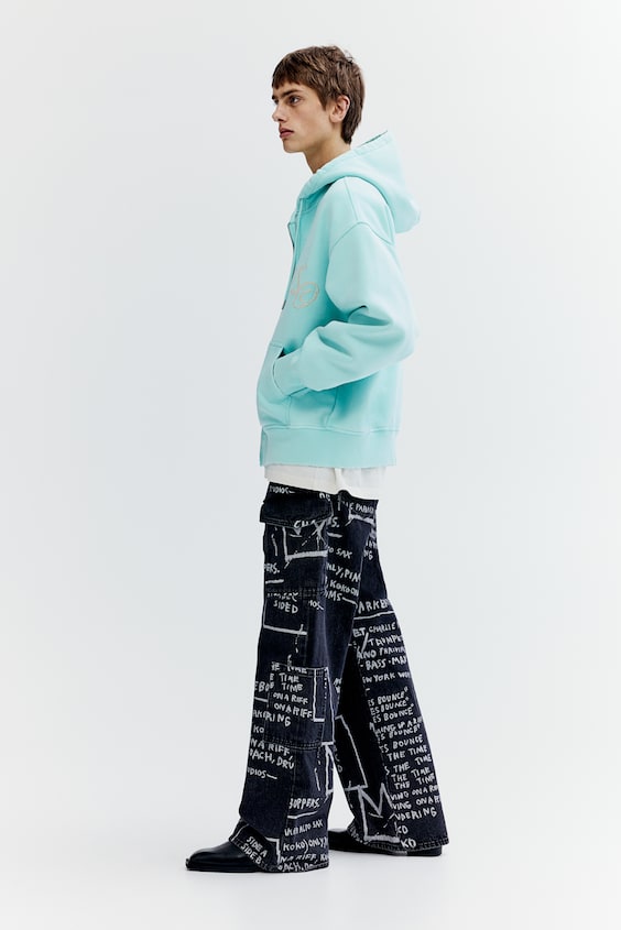 HM Hoodiejacke aus Baumwolle in Oversized Fit Cyber Monday