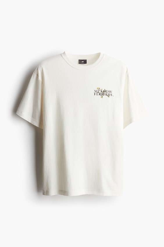 HM Bedrucktes T-Shirt in Loose Fit Zeitlich begrenztes Angebot