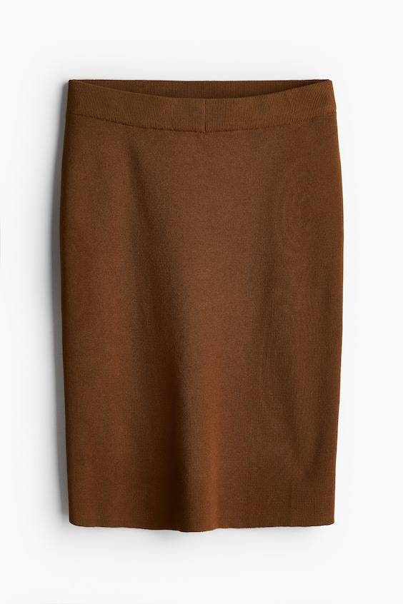 HM Rib-knit skirt Sonderangebot der Fabrik