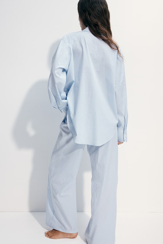 HM Pyjama aus Baumwollpopeline Kostenloser Versand international
