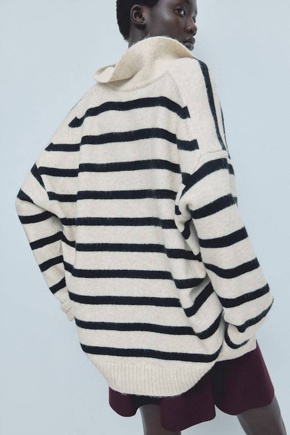 HM Feinstrickpullover mit Kragen im Angebot