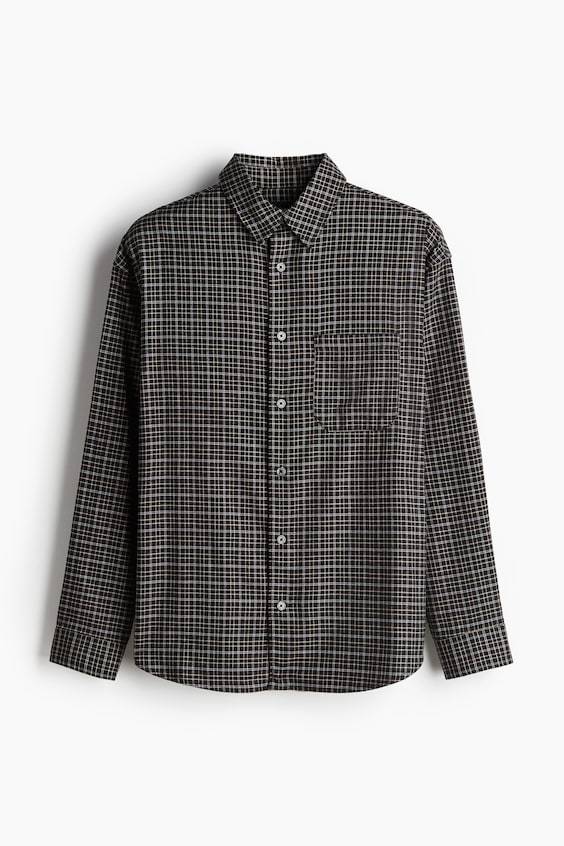 HM Hemd in Loose Fit Flash Sale
