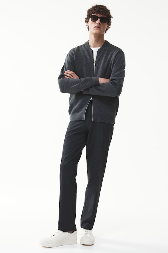 HM Feinstrick-Cardigan im Pilotenlook in Slim Fit Osterangebot
