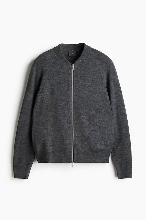 HM Feinstrick-Cardigan im Pilotenlook in Slim Fit Osterangebot