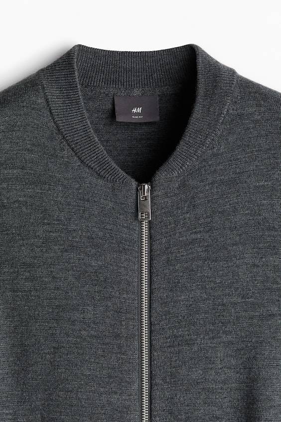 HM Feinstrick-Cardigan im Pilotenlook in Slim Fit Osterangebot