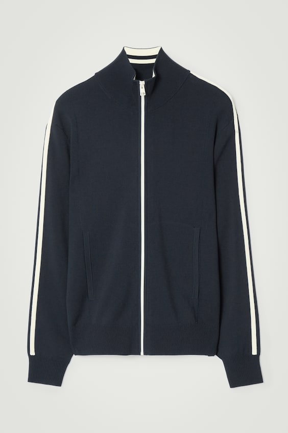 HM STRICK-TRAININGSJACKE MIT KONTRASTSTREIFEN Online Outlet