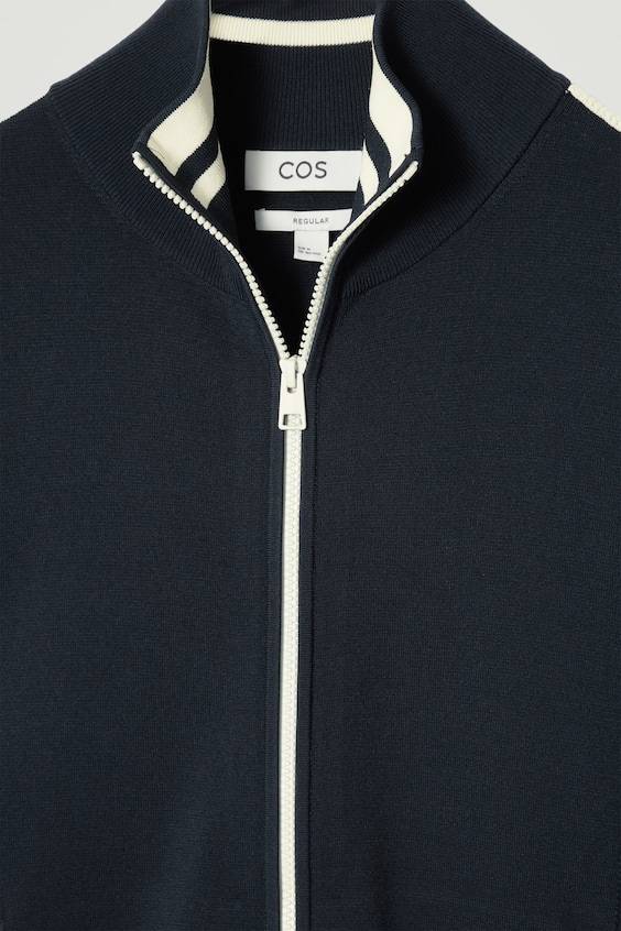 HM STRICK-TRAININGSJACKE MIT KONTRASTSTREIFEN Online Outlet