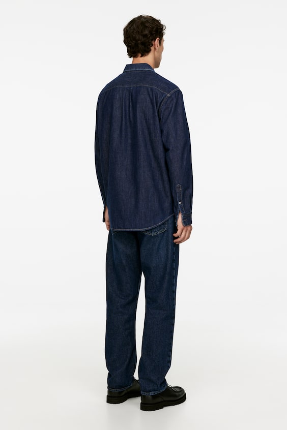 HM Legeres Jeanshemd Riesige Ersparnisse