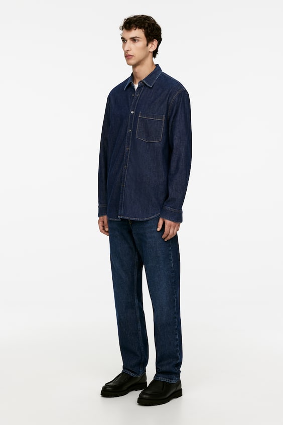 HM Legeres Jeanshemd Riesige Ersparnisse