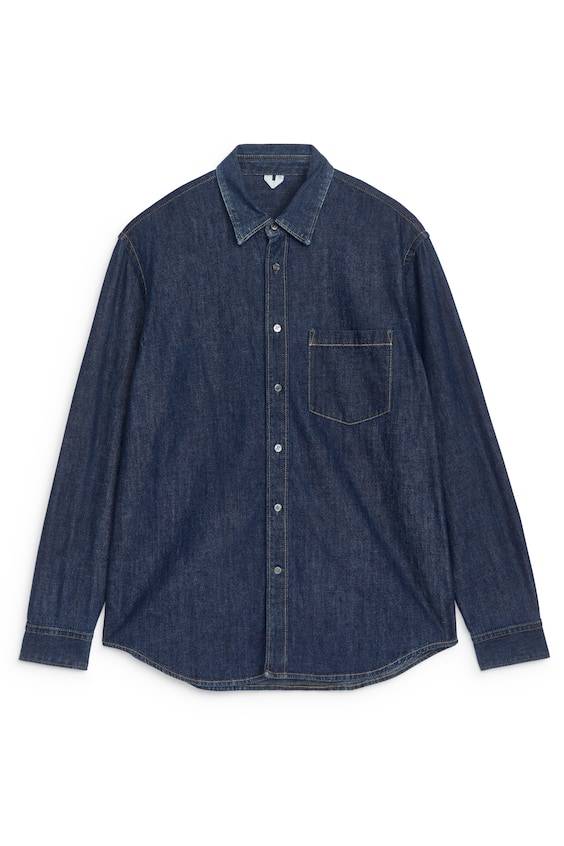 HM Legeres Jeanshemd Riesige Ersparnisse