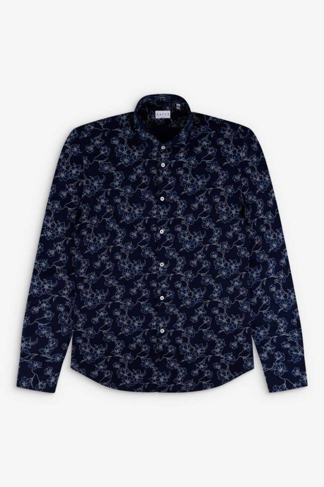 ﻿xacus Hemd Herren Xacus Regular Muster 100% Baumwolle kragen Italienisch Lange Ärmel Lagerräumung