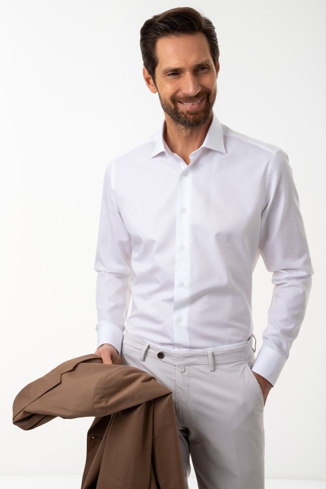 aplomb Hemd Herren Aplomb Slim Einfarbig 100% Baumwolle kragen Französisch Lange Ärmel Zeitlich begrenztes Angebot