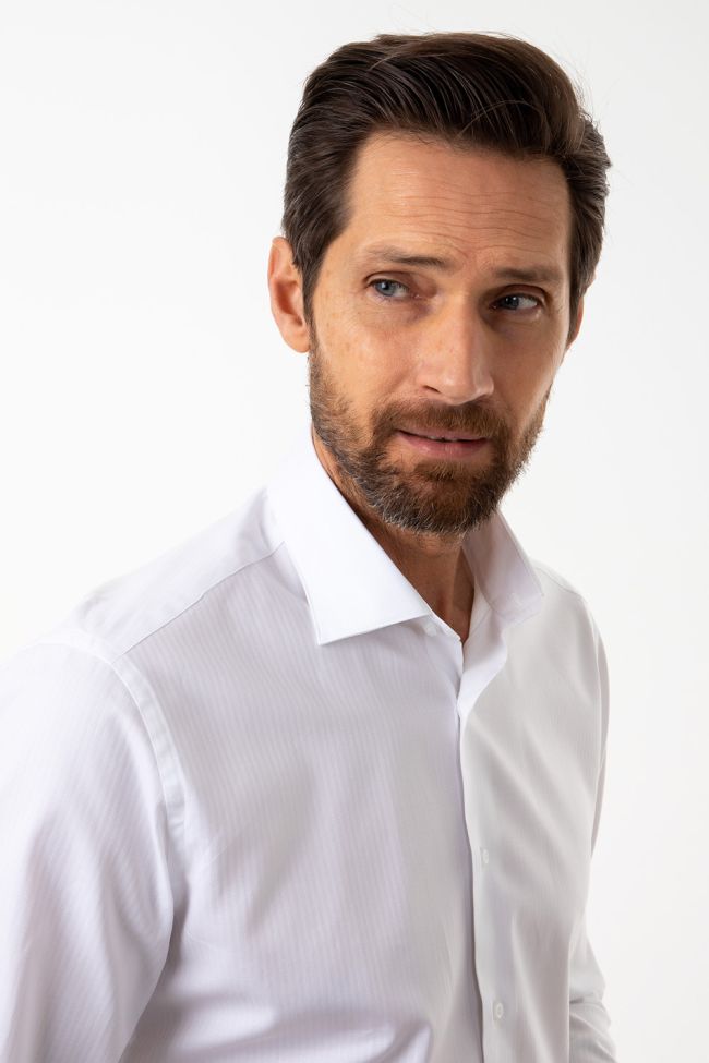 aplomb Hemd Herren Aplomb Slim Einfarbig 100% Baumwolle kragen Französisch Lange Ärmel Zeitlich begrenztes Angebot