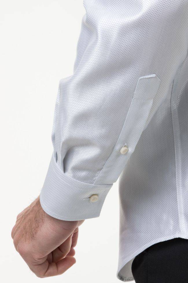 ingram Hemd Herren Ingram Classic Einfarbig 55% Baumwolle 45% Viskose kragen Italienisch Lange Ärmel Blitzangebot