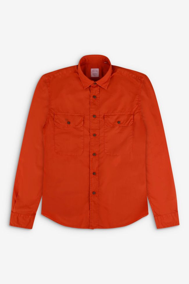 xacus Hemd Herren Xacus Regular Einfarbig 100% Baumwolle kragen Italienisch Lange Ärmel Tägliche Deals